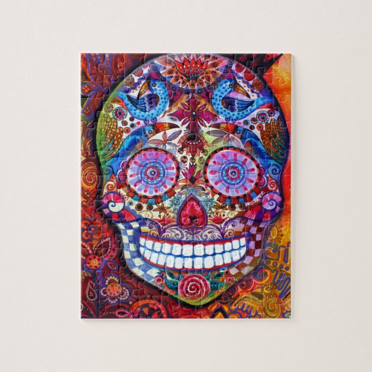 Sugar Skull Jigsaw Puzzle | Zazzle