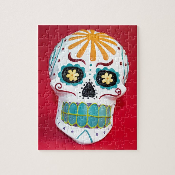 Sugar Skull Jigsaw Puzzle Zazzle