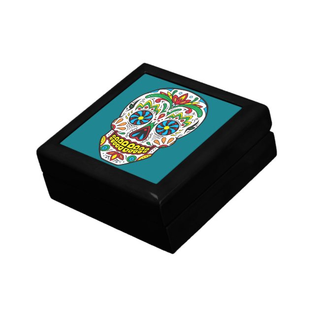 Sugar Skull Keepsake Box (Side)