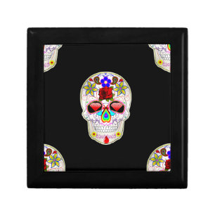 sugar skull keepsake box