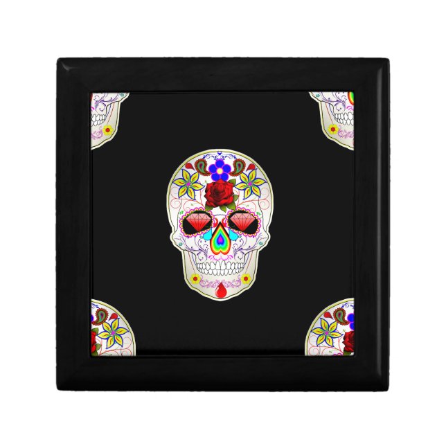sugar skull keepsake box (Front)
