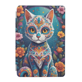 Sugar Skull Kitty iPad Mini Cover