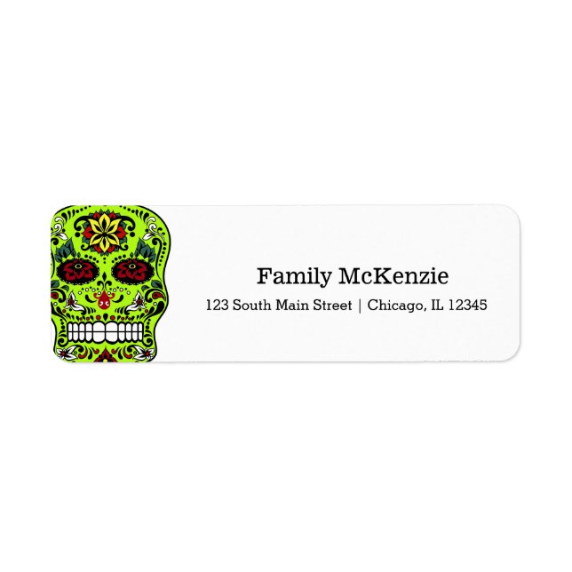 Sugar Skull Label (Front)