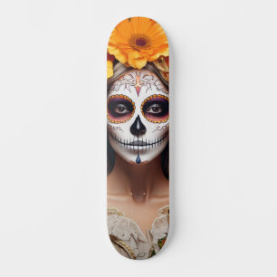 Sugar Skull Lady Skateboard