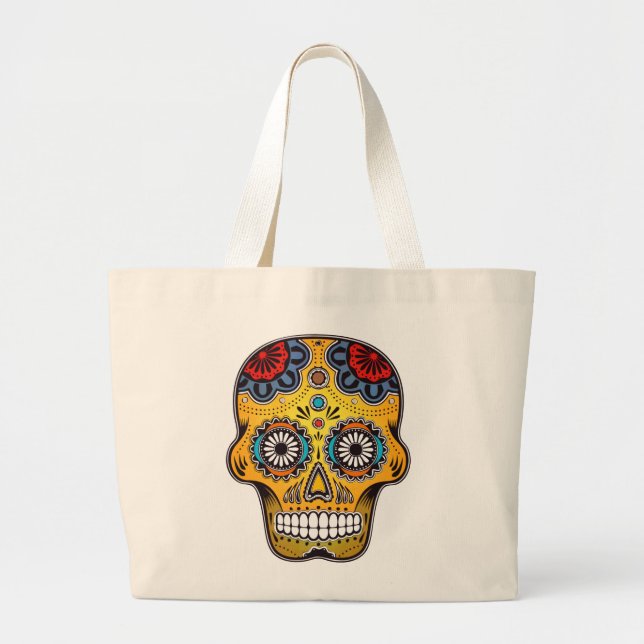 SUGAR SKULL LARGE TOTE BAG (Front)