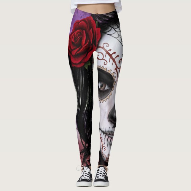 Sugar Skull Leggings (Front)