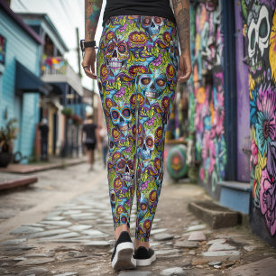 Sugar Skull Leggings