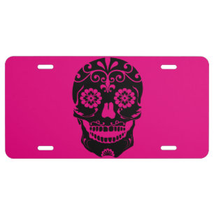 Sugar Skull Liscence Plate