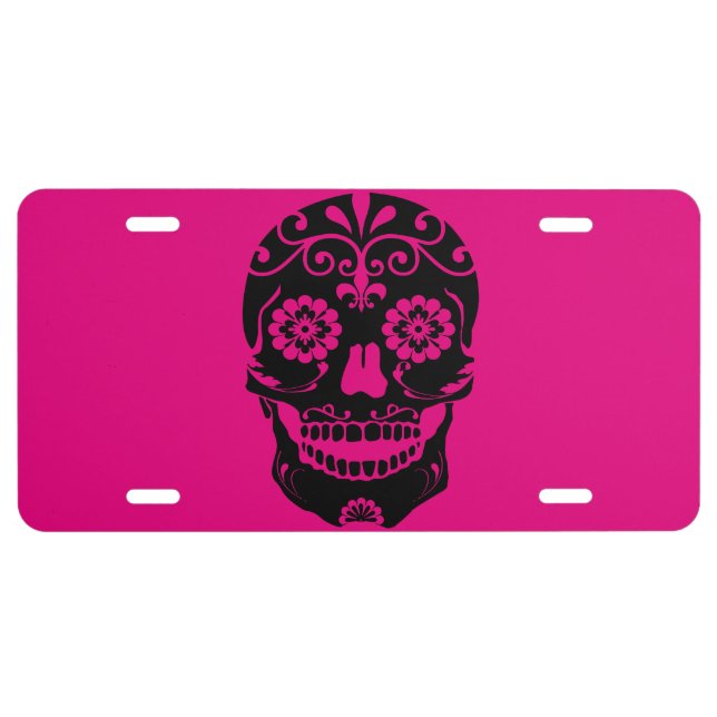 Sugar Skull Liscence Plate (Front)