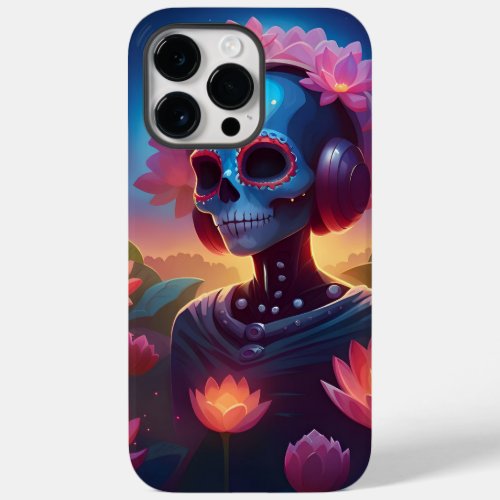 Sugar Skull Lotus Melody Medley Case_Mate iPhone 14 Pro Max Case