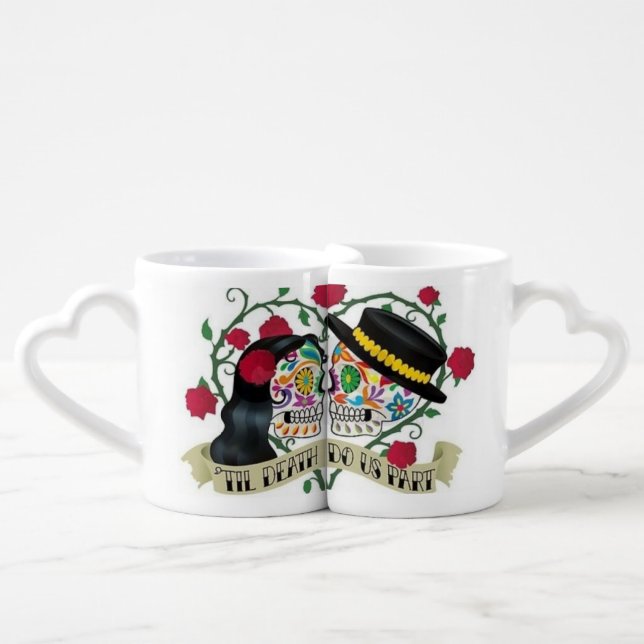 sugar skull Lovers' mug (Front Nesting)