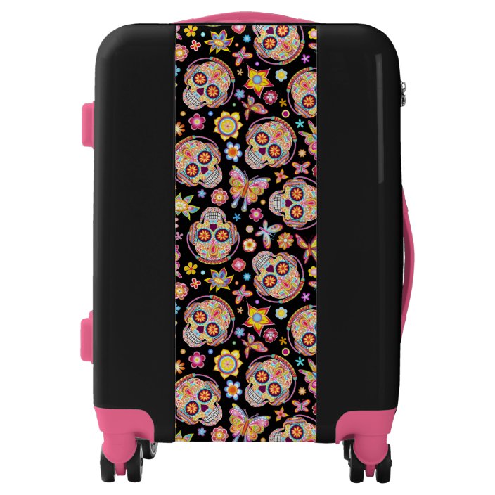 skull suitcase