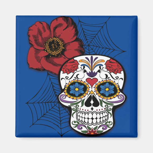 Sugar Skull Magnet (Front)