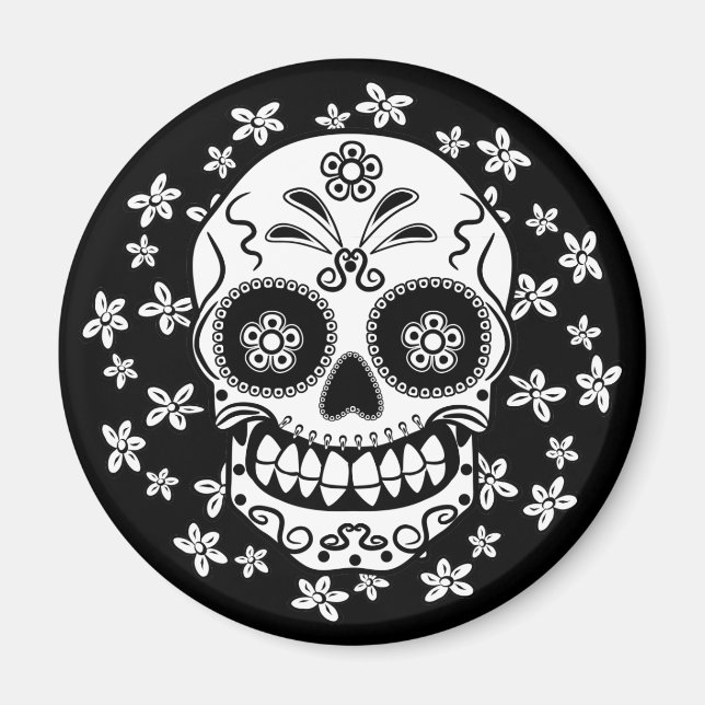 Sugar Skull Magnet (Front)
