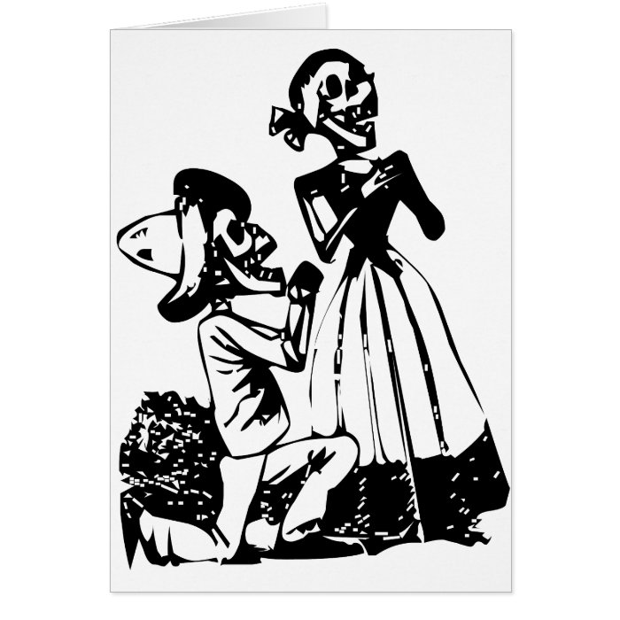 Sugar Skull Marriage Greeting Cards