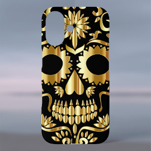 Sugar Skull Mexican Day of the Dead Cultural Art C iPhone 16 Case