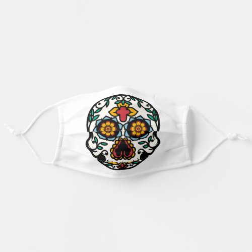 Sugar Skull Mexican Fiesta Adult Cloth Face Mask