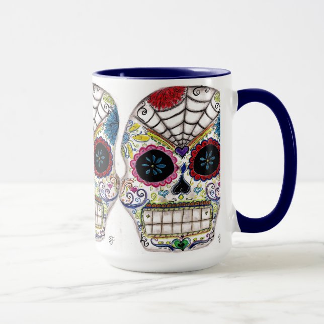 Sugar Skull Mug (Right)