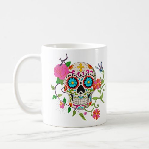 Sugar skull mug