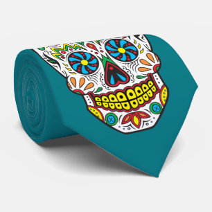 Sugar Skull Neck Tie