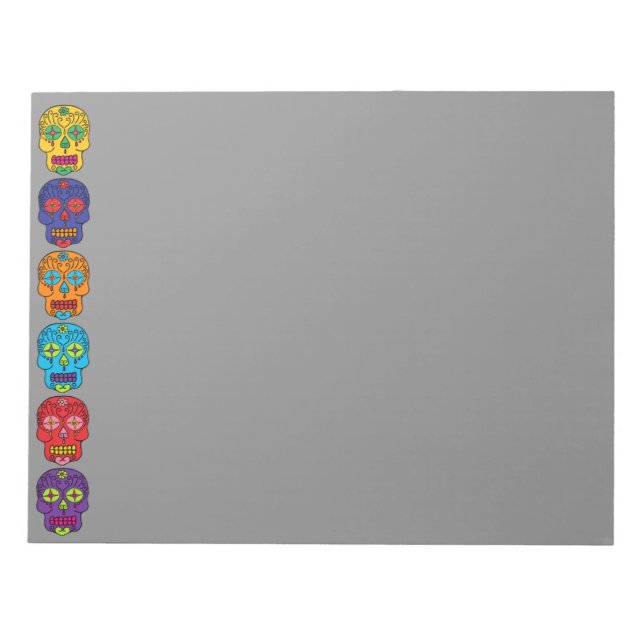 Sugar Skull Notepad (Front)