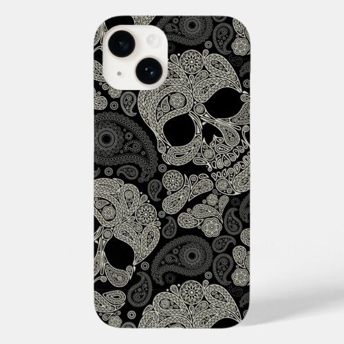 Sugar Skull Pattern Apple iPhone 14 Case