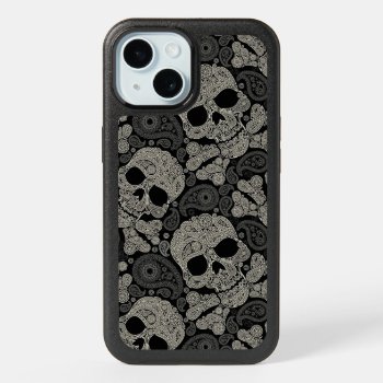 Sugar Skull Pattern Apple Iphone 15 Case by bestgiftideas at Zazzle