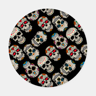 Sugar Skull Pattern Printed Coaster Set