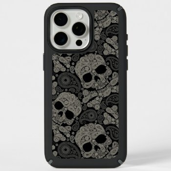 Sugar Skull Pattern Speck Iphone 15 Pro Max Case by ReligiousStore at Zazzle