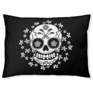 Sugar Skull Pet Bed