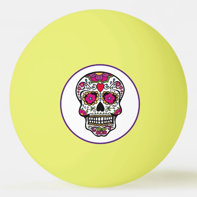 SUGAR SKULL Ping Pong Ball (Front)