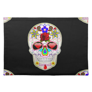 sugar skull placemat