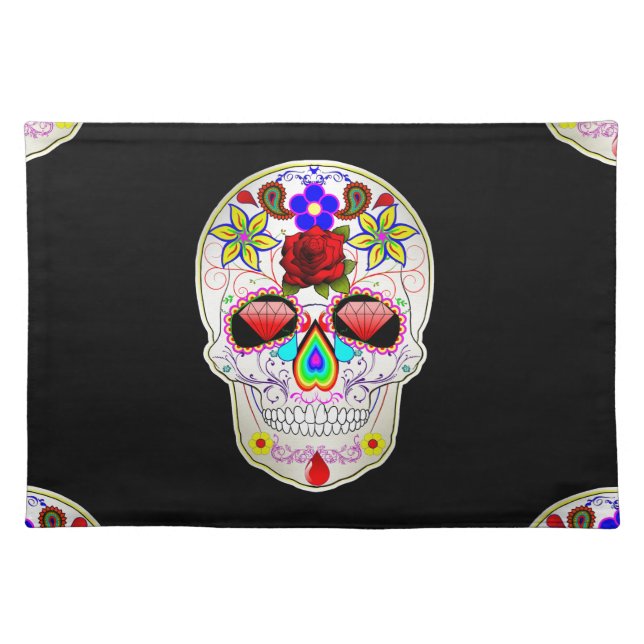 sugar skull placemat (Front)