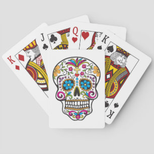 Sugar Skull Poker Cards