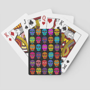 Sugar Skull Poker Cards