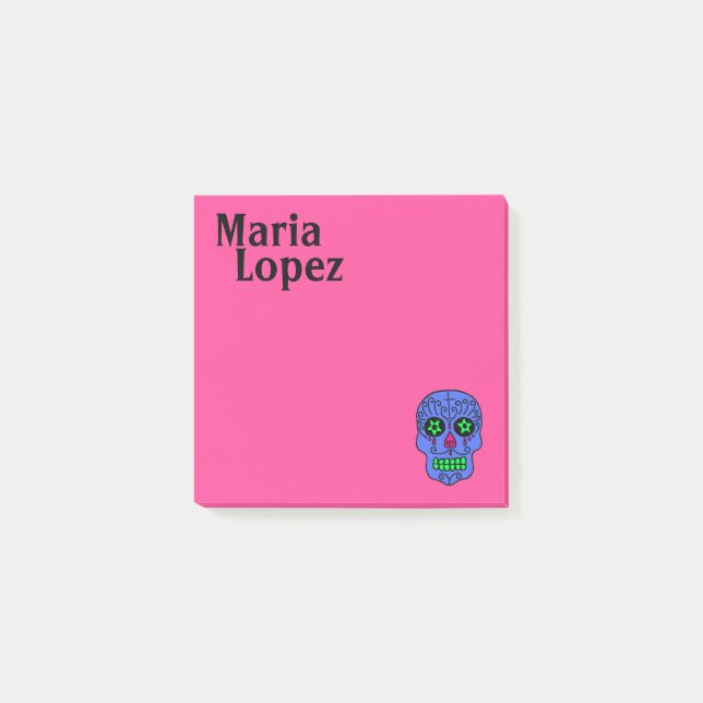 Sugar Skull Post-it Notes (Front)