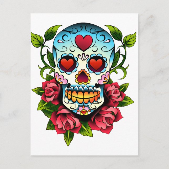 Sugar Skull Postcard (Front)