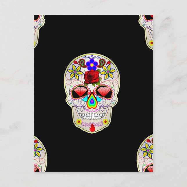 sugar skull postcard (Front)