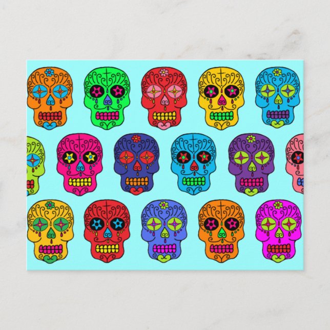 Sugar Skull Postcard (Front)