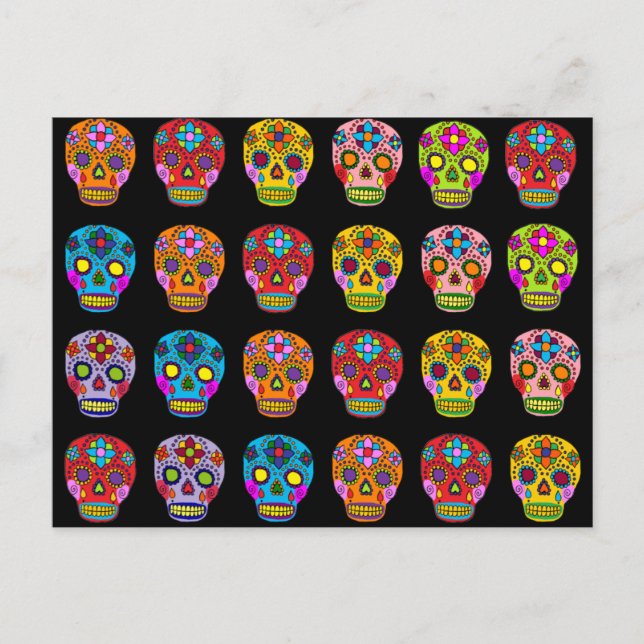 Sugar Skull Postcard (Front)