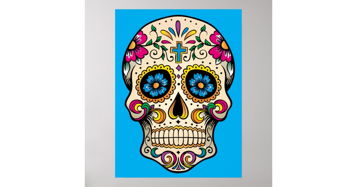 Sugar Skull Poster | Zazzle