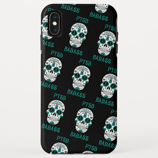 Sugar Skull...PTSD Case-Mate iPhone Case (Back)