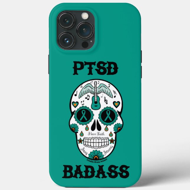Sugar Skull...PTSD Case-Mate iPhone Case (Back)