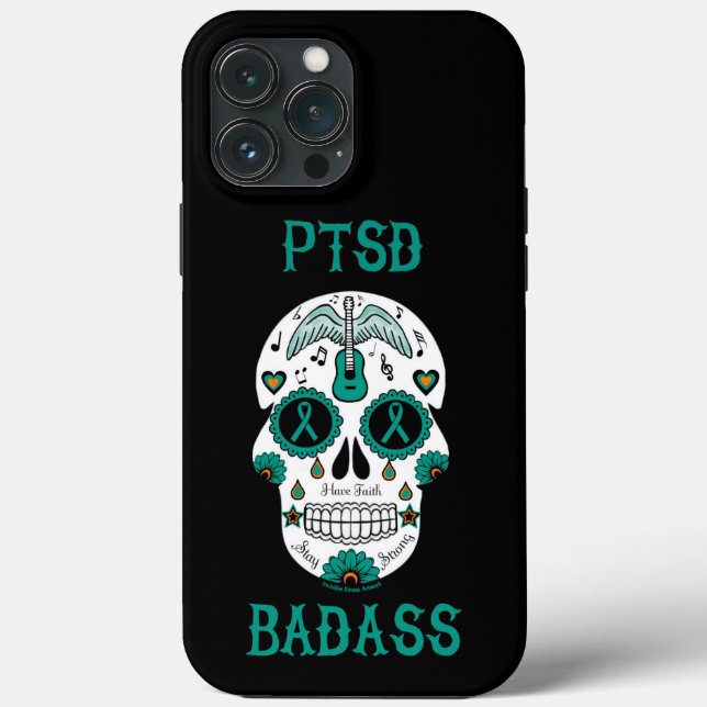Sugar Skull...PTSD Case-Mate iPhone Case (Back)