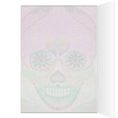 Sugar Skull Rainbow Heart Tree of Life Day of Dead Cards (Inside (Left))