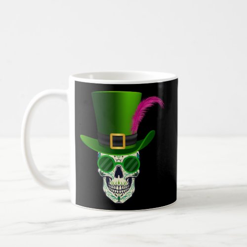 Sugar Skull Saint Patricks Day Of Dead Coffee Mug