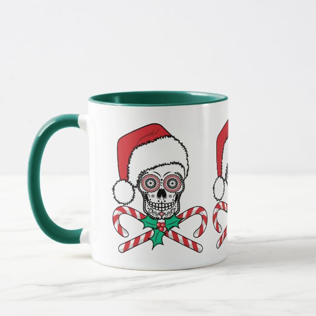 Sugar Skull Santa Mug (Left)