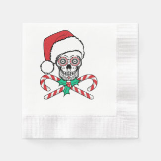 Sugar Skull Santa Napkins