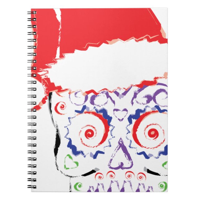 Sugar Skull Santa Notebook (Front)