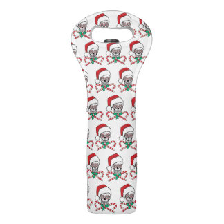 Sugar Skull Santa Wine Bag